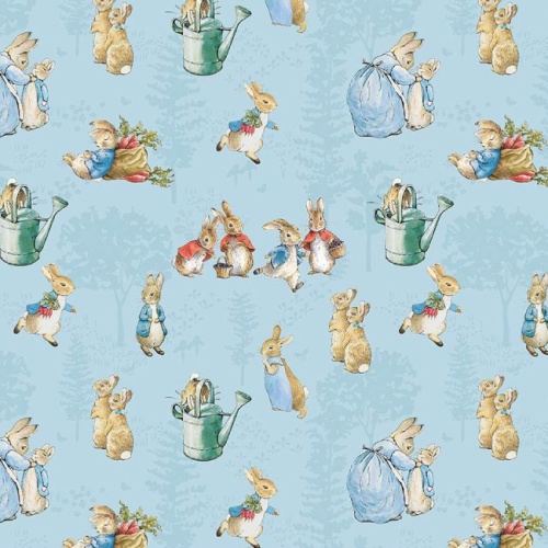 Main Blue - The Tale Of Peter Rabbit Fabric