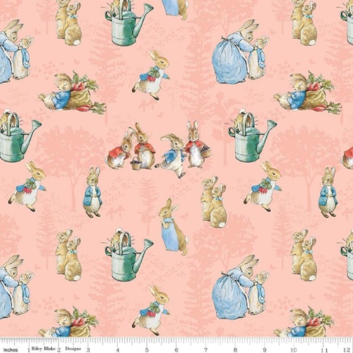 Main Coral - The Tale Of Peter Rabbit Fabric