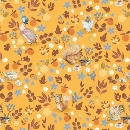 Tea Party - Winter Fruits - Peter Rabbit Fabric