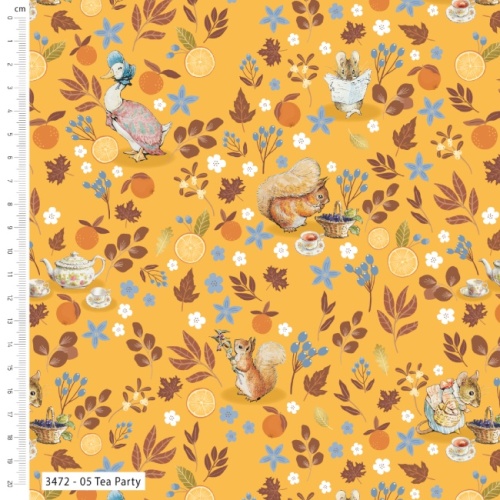 Tea Party - Winter Fruits - Peter Rabbit Fabric