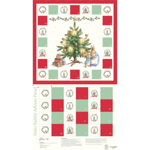 Advent Calendar Panel - The Joy Of Giving - Peter Rabbit Fabric