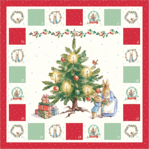 Advent Calendar Panel - The Joy Of Giving - Peter Rabbit Fabric