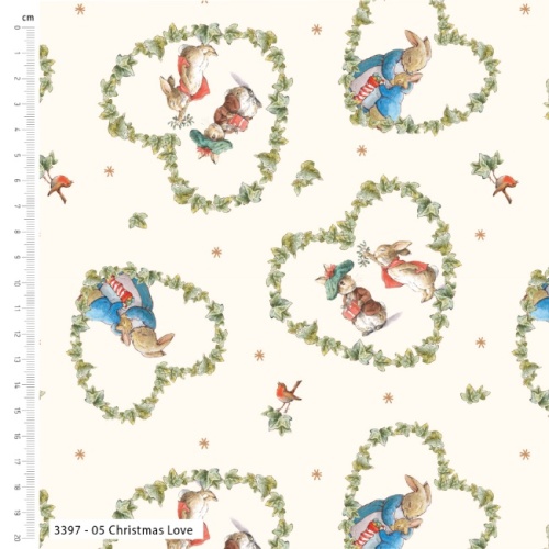 Fat Quarters - The Joy Of Giving - Peter Rabbit Fabric x 5