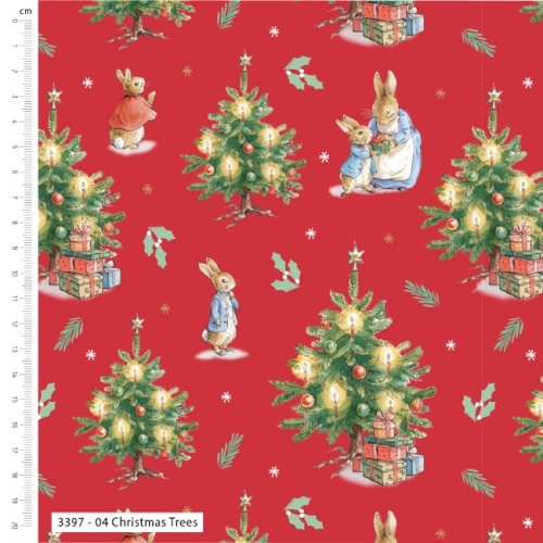 Christmas Trees - The Joy Of Giving - Peter Rabbit Christmas Fabric