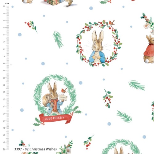 Christmas Wishes - The Joy Of Giving - Peter Rabbit Christmas Fabric