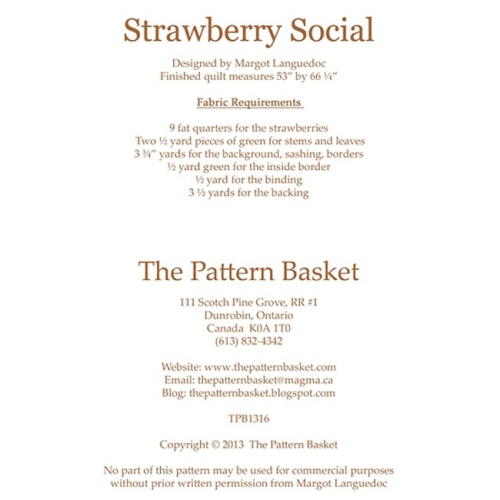 Strawberry Social - Quilt Pattern