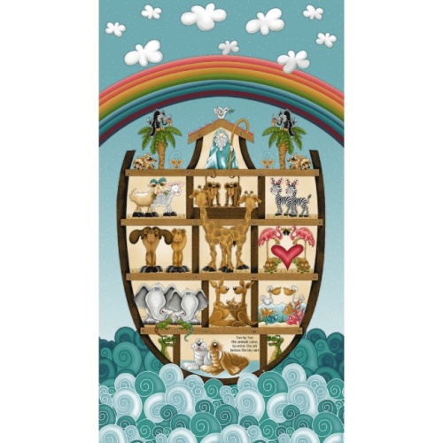 Two By Two - Noahs Ark Fabric Panel - Henry Glass