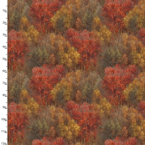 Whitetail Country Forest Texture Fabric