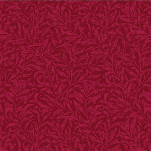 Crimson Willow Bough - William Morris - Extra Wide Backing Fabric